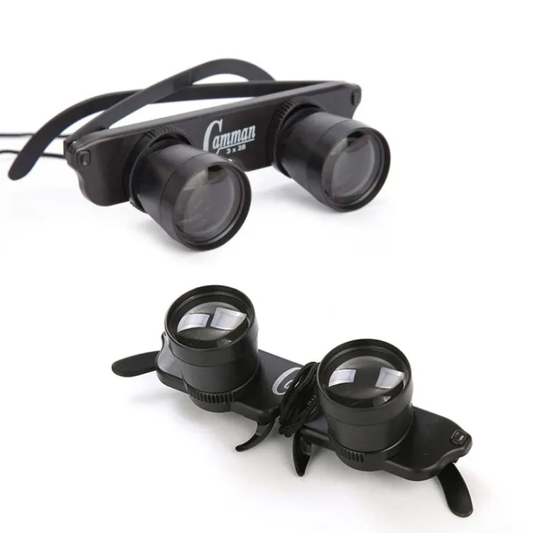 Camman 3 x 28 Adjustable Focus Glass Type Fishing Binoculars ,Spec: Only  Binoculars