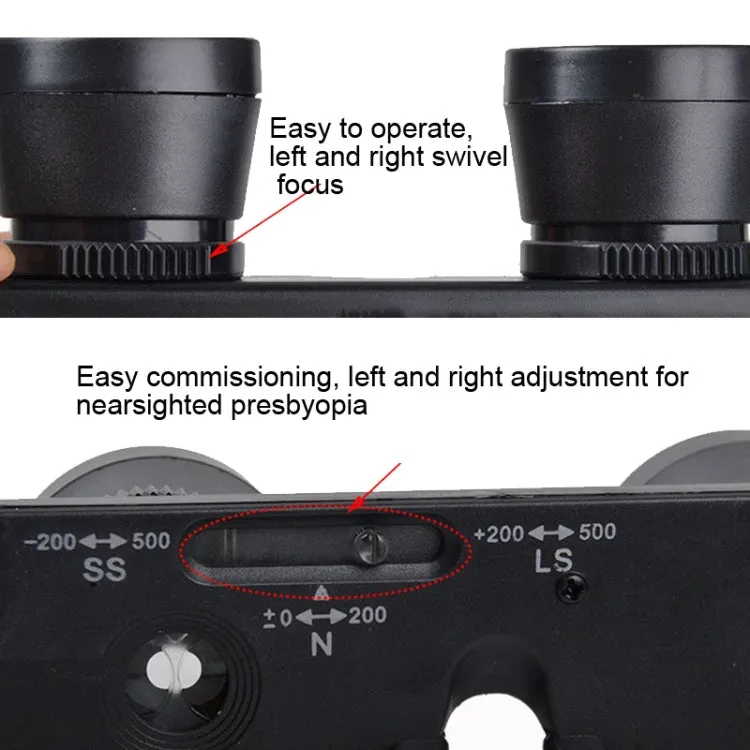 Camman 3 x 28 Adjustable Focus Glass Type Fishing Binoculars ,Spec: Only  Binoculars
