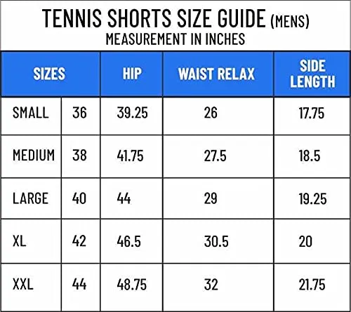 HPS-1101 Polyester Tennis Shorts Large | White