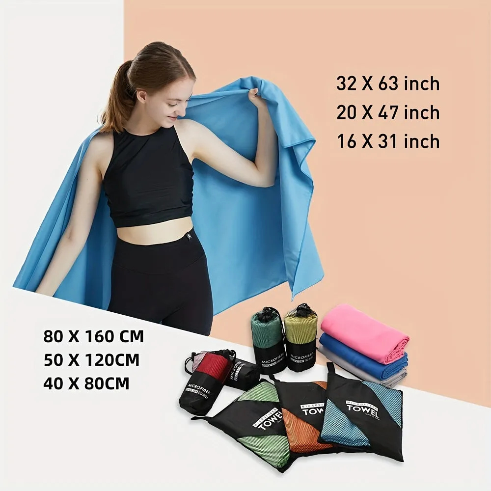 Quickdry Microfiber Beach Towel  Ideal for Yoga Camping Bathroom
