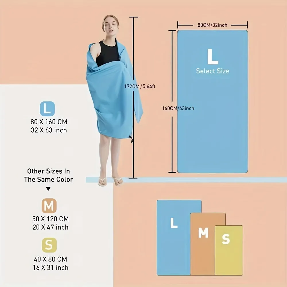 Quickdry Microfiber Beach Towel  Ideal for Yoga Camping Bathroom