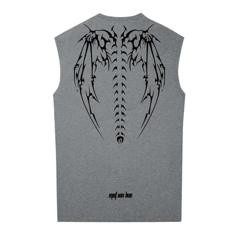Sleeveless T-Shirt Men 2021 new summer fitness vest European and American trend loose large size candied male sports bottoming shirt
