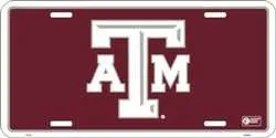 Texas A & M University Embossed Metal License Plate
