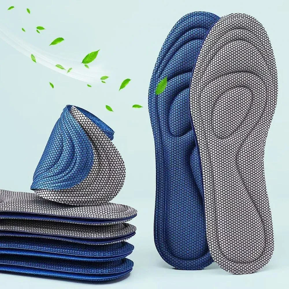 Ultimate Comfort Orthotic Insoles with Memory Foam & Moisture Control for Active Lifestyles