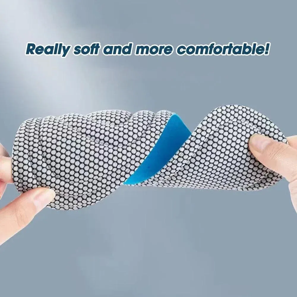 Ultimate Comfort Orthotic Insoles with Memory Foam & Moisture Control for Active Lifestyles