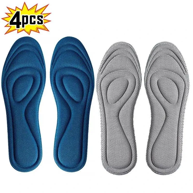 Ultimate Comfort Orthotic Insoles with Memory Foam & Moisture Control for Active Lifestyles