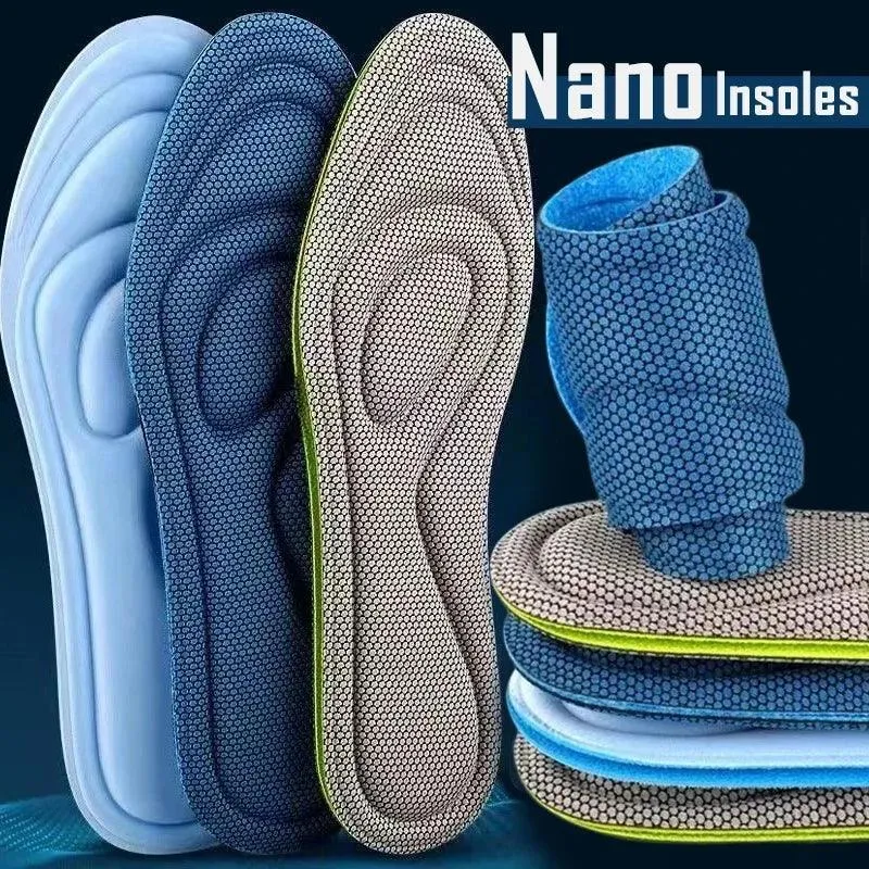 Ultimate Comfort Orthotic Insoles with Memory Foam & Moisture Control for Active Lifestyles