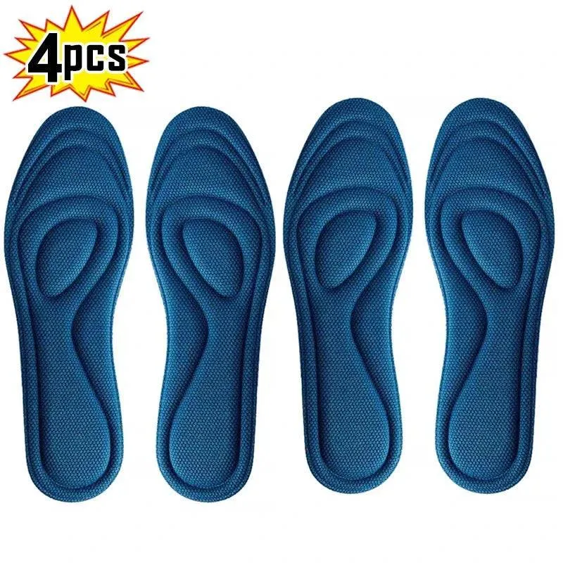 Ultimate Comfort Orthotic Insoles with Memory Foam & Moisture Control for Active Lifestyles