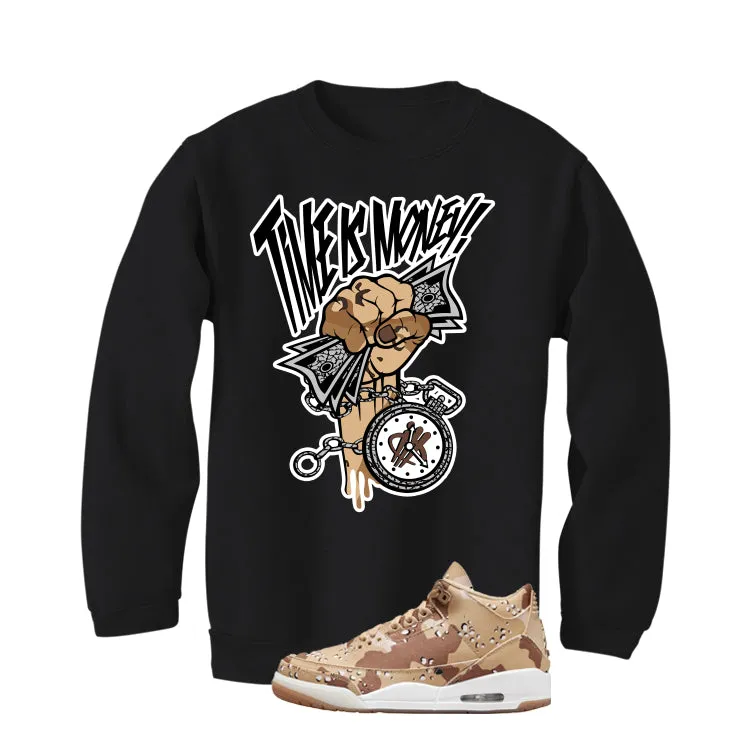 WNBA x Air Jordan 3 Desert Camo Black T-Shirt (Time Is Money)| illcurrency