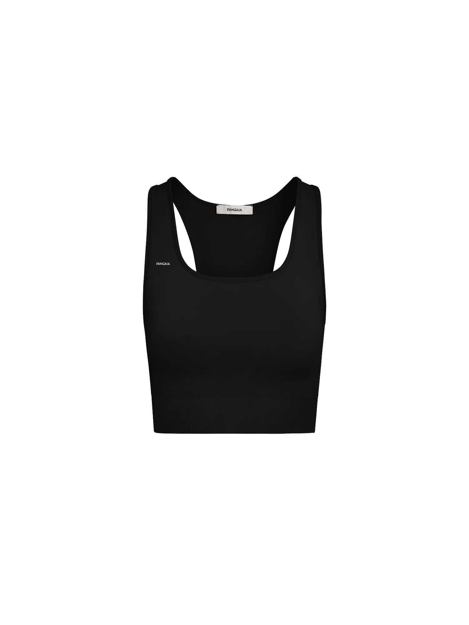 Women’s Plant-Stretch Longline Sports Bra—black