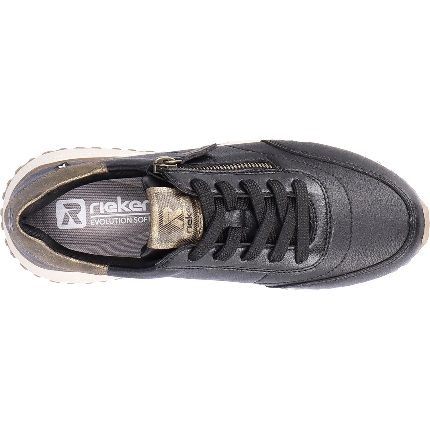 Women's Rieker Revolution W0604-00 Xena 04 Black Leather