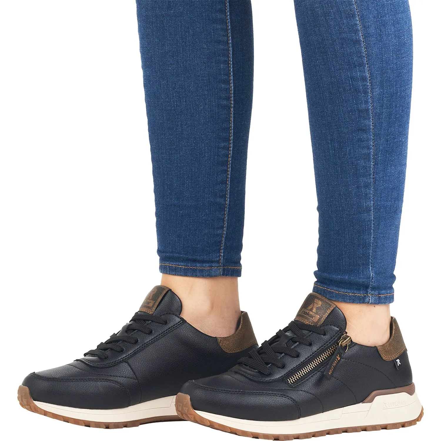 Women's Rieker Revolution W0604-00 Xena 04 Black Leather